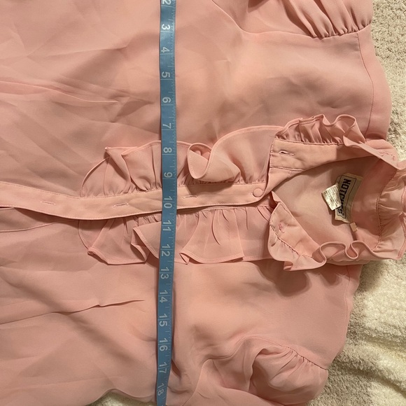 Pink Ruffled Women's Top - Picture 4 of 6